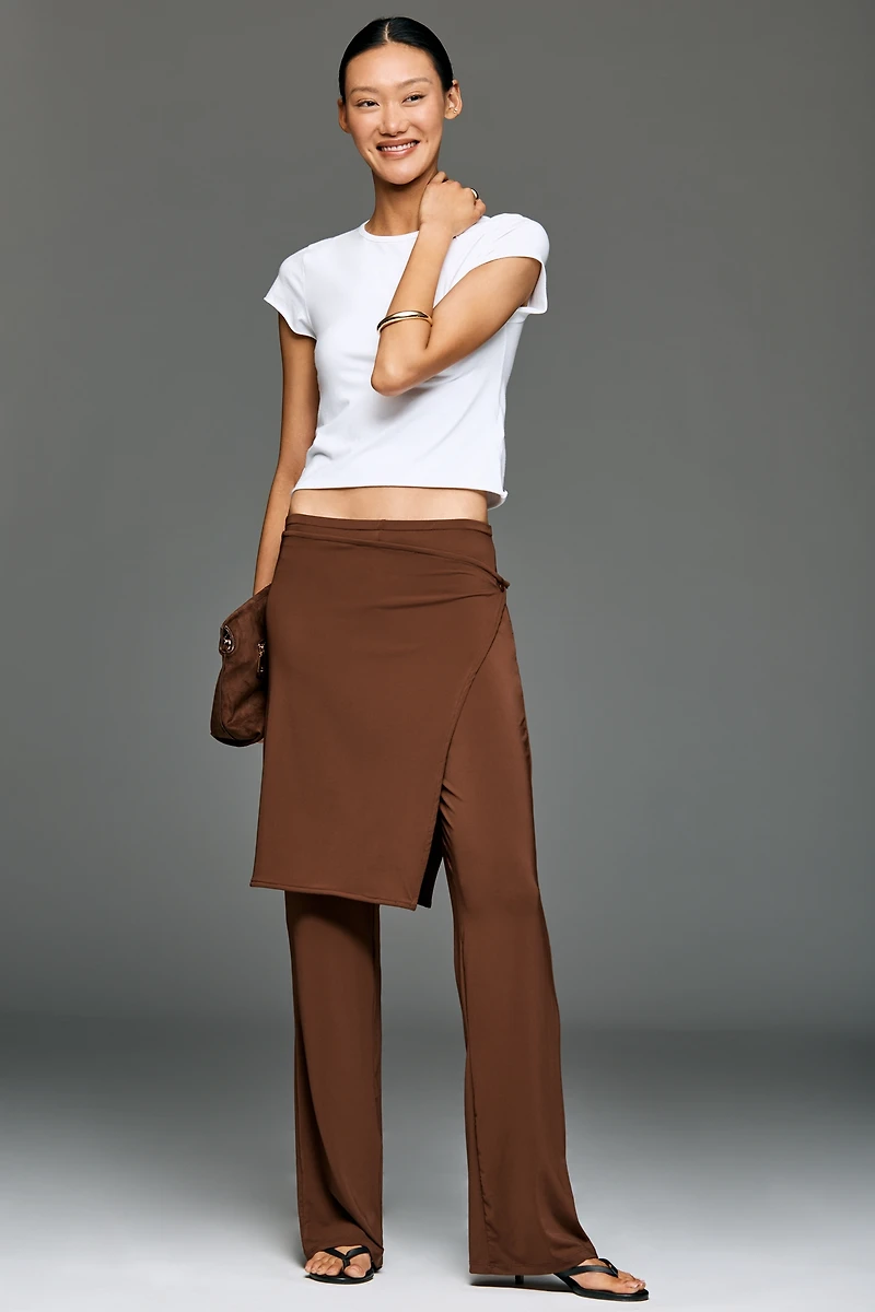 By Anthropologie Wrap Skirt Pants