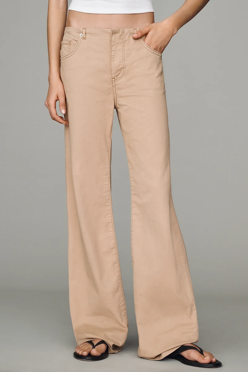 Pilcro Cotton Twill Stovepipe Pants
