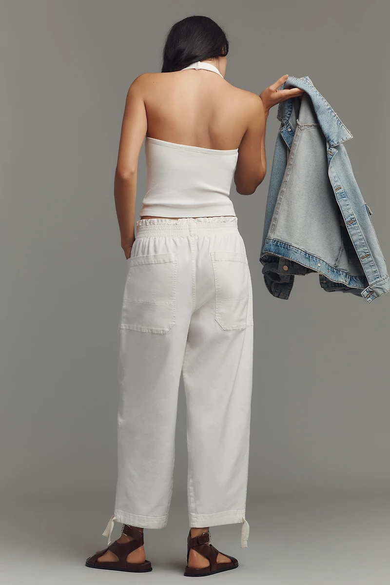 Pilcro Crop Wide-Leg Workwear Pants