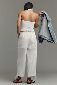 Pilcro Crop Wide-Leg Workwear Pants