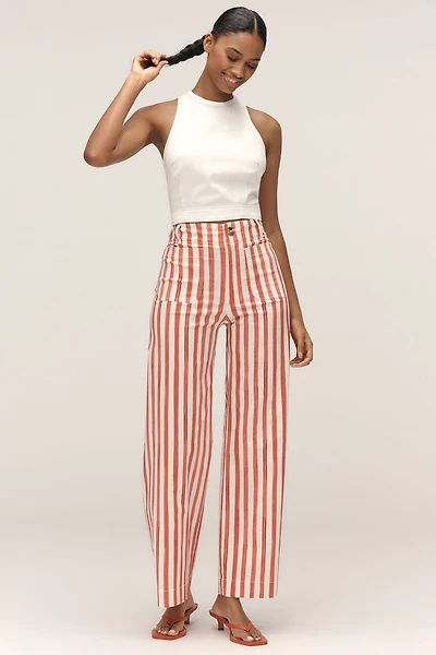The Nephthys Illustrated! Colette Crop Wide-Leg Pants by Maeve