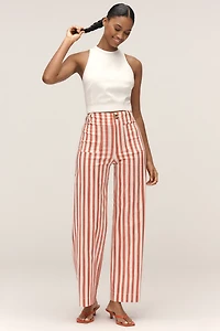 The Nephthys Illustrated! Colette Crop Wide-Leg Pants by Maeve