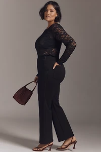 Maeve Easy Slim Bootcut Pants