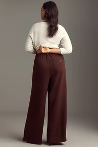 The Avery Wide-Leg Pleated Trousers by Maeve