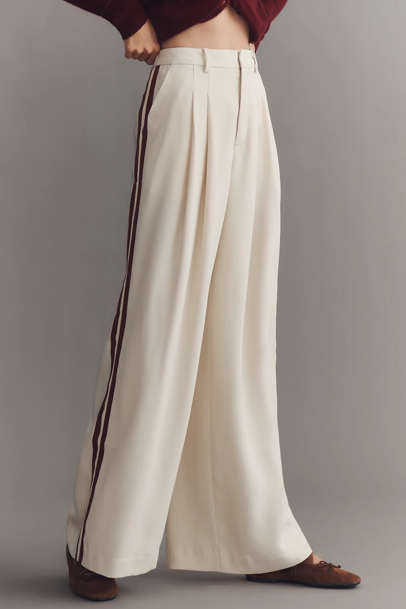 The Avery Pleated Track Trousers by Maeve