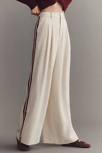 The Avery Pleated Track Trousers by Maeve