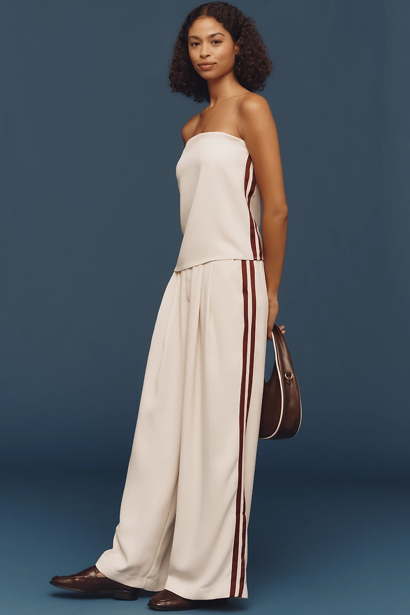 The Avery Pleated Track Trousers by Maeve