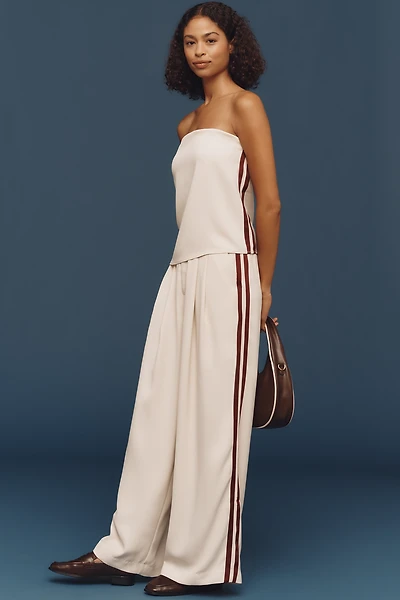 The Avery Pleated Track Trousers by Maeve
