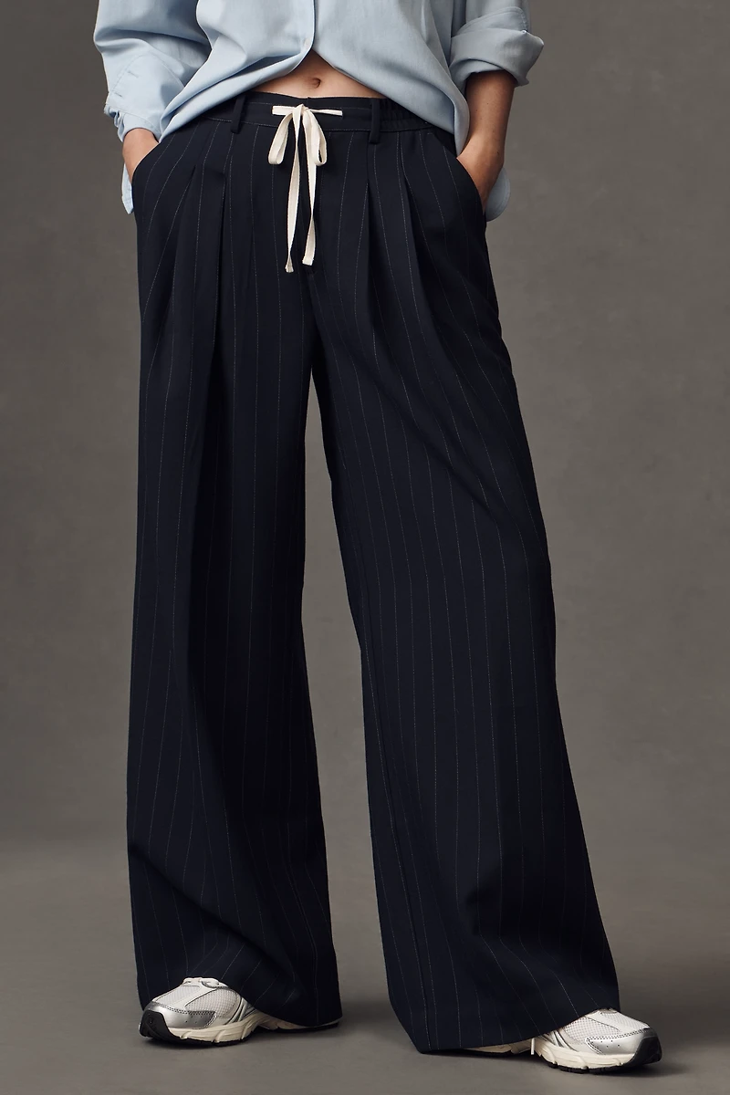 The Avery Pleated Trousers by Maeve: Tie-Front Edition