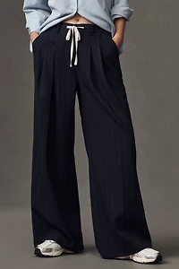 The Avery Pleated Trousers by Maeve: Tie-Front Edition