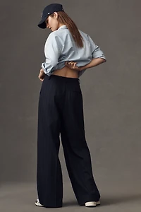 The Avery Pleated Trousers by Maeve: Tie-Front Edition