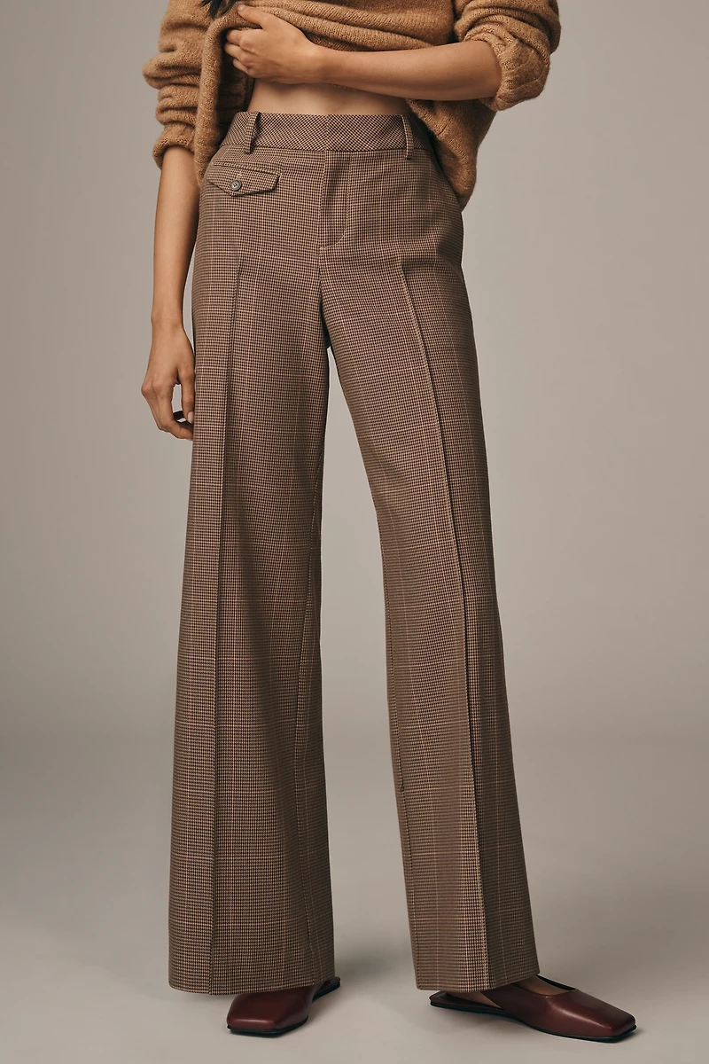 Maeve Plaid Full-Length Trouser Pants