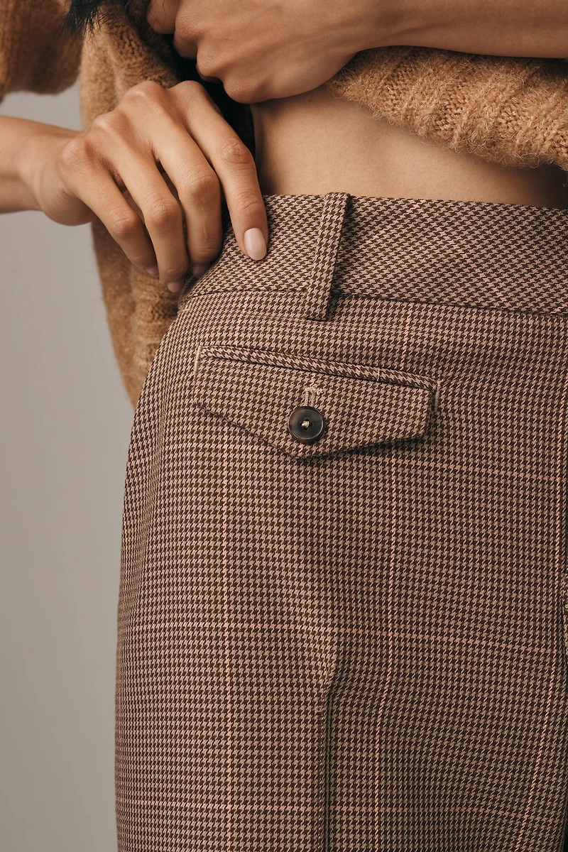 Maeve Plaid Full-Length Trouser Pants