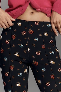 The Poppy Printed Kick-Flare Pull-On Pants by Maeve