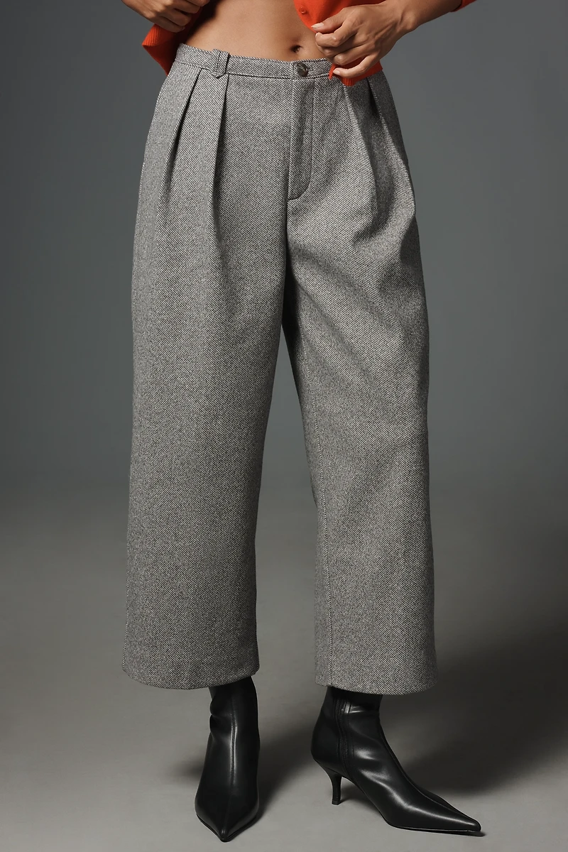 Maeve Brushed Cropped Trousers