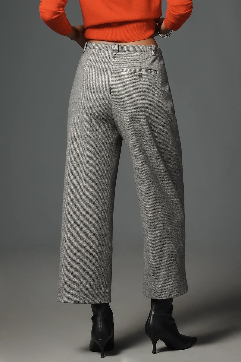 Maeve Brushed Cropped Trousers