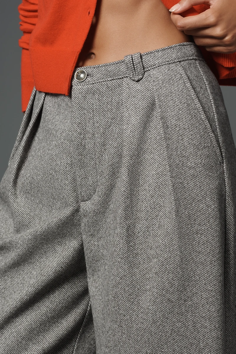 Maeve Brushed Cropped Trousers