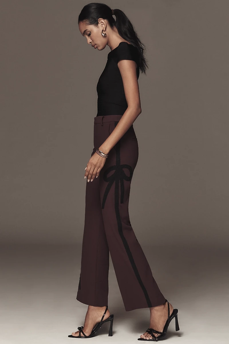 Maeve Ribbon Slim Flare Trouser