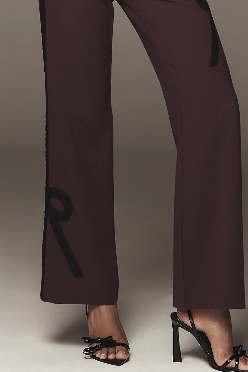 Maeve Ribbon Slim Flare Trouser