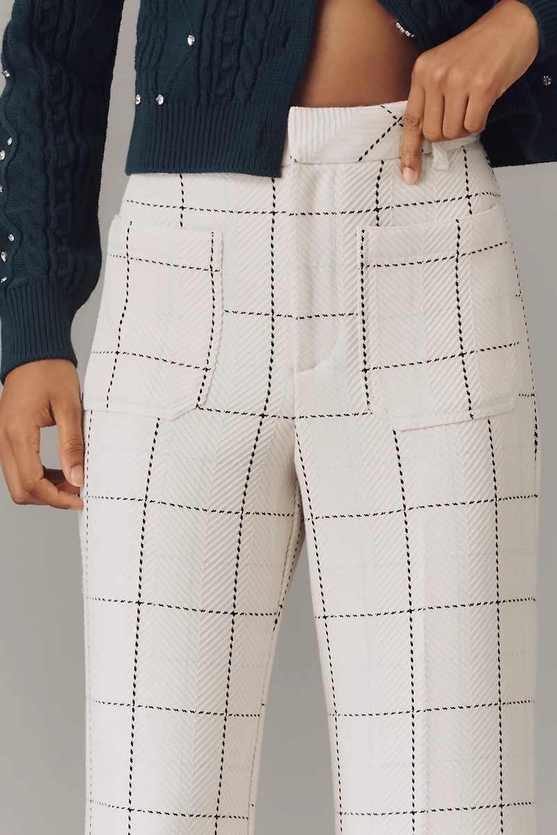 Maeve Knit Jude Plaid Trousers