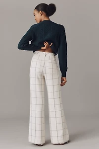 Maeve Knit Jude Plaid Trousers