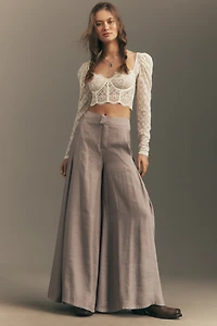 Pilcro Skirty Wide-Leg Trousers
