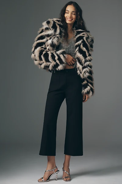 The Colette Ponte Crop Wide-Leg Pants by Maeve