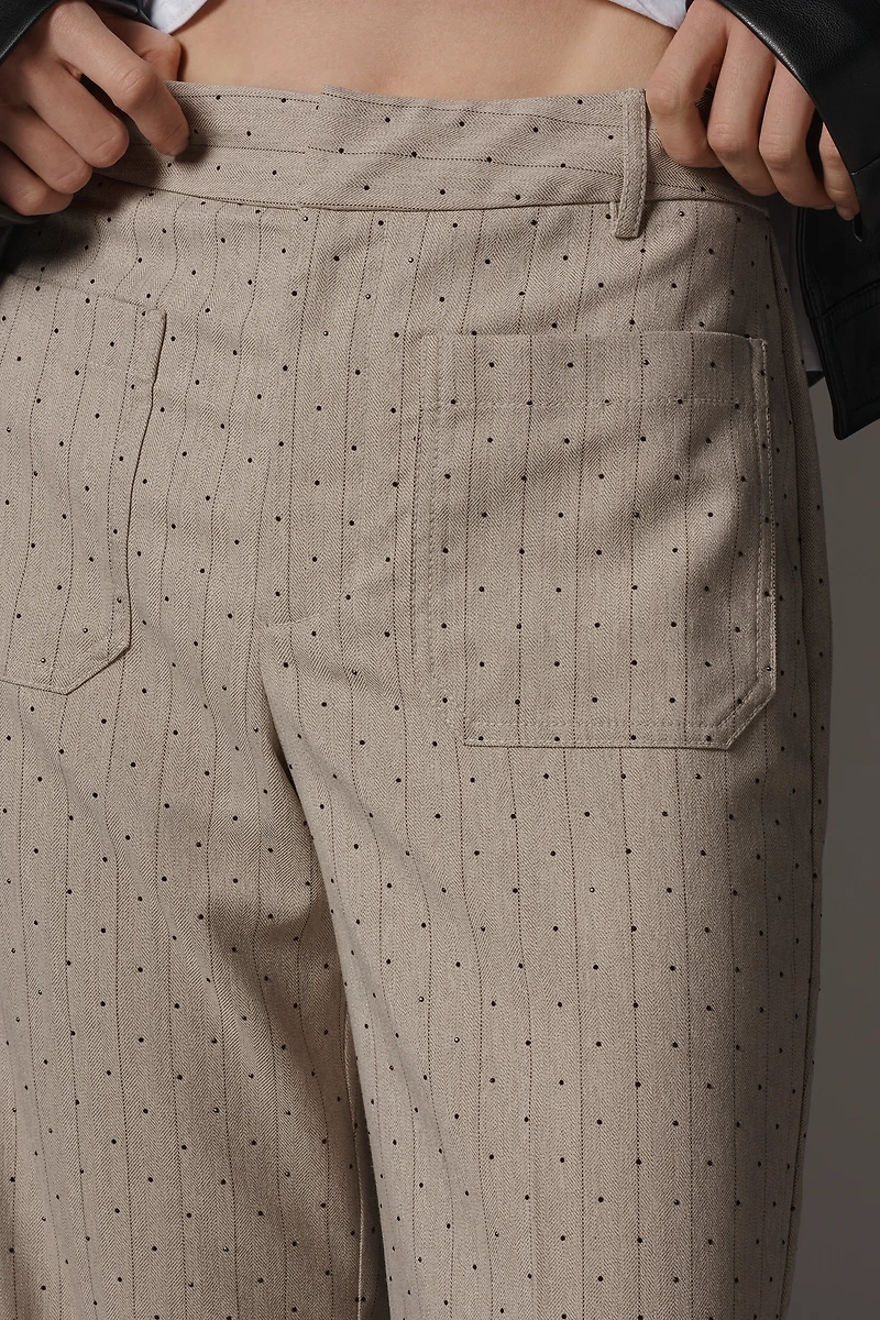 Maeve Jude Sparkle Pinstripe Trousers