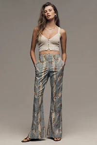 By Anthropologie Printed Seamed Pants