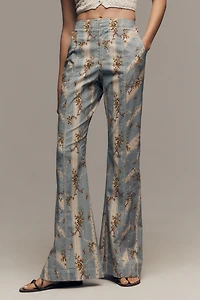 By Anthropologie Printed Seamed Pants