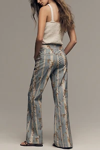 By Anthropologie Printed Seamed Pants