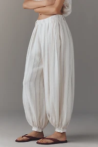 By Anthropologie Modern Genie Linen Bubble Pants