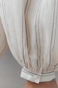 By Anthropologie Modern Genie Linen Bubble Pants