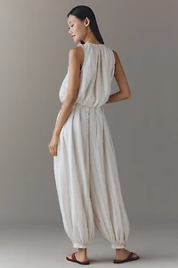 By Anthropologie Modern Genie Linen Bubble Pants