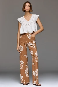 The Colette Full-Length High-Rise Wide-Leg Pants by Maeve