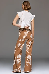 The Colette Full-Length High-Rise Wide-Leg Pants by Maeve