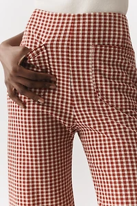 Colette Ruffle-Hem Crop Wide-Leg Pants by Maeve