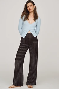 Colette Linen Stretch Wide Leg Pants by Maeve
