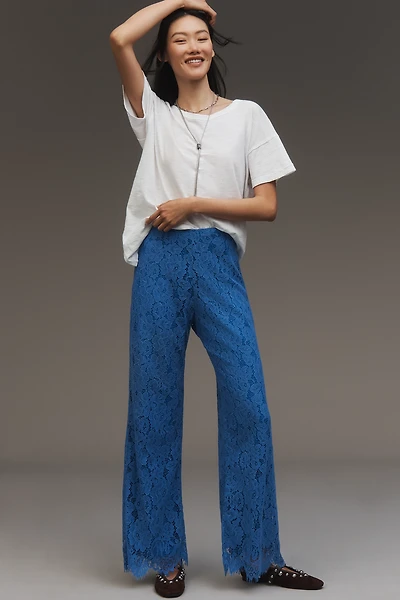Especia Cornflower Lace Pants