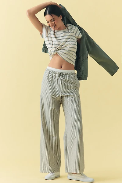 Maeve Elastic-Trim Beach Pants