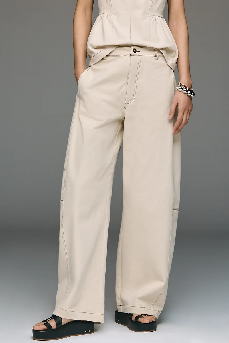 Maeve Curve Puddle Pants