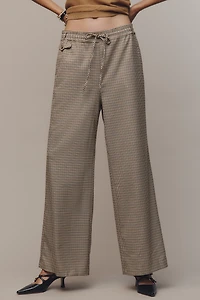 The Brooklin Tie-Front Menswear Pull-On Pants by Maeve