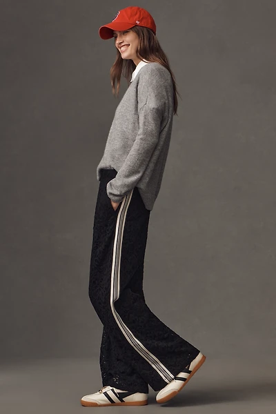 The Brooklin Lace Pull-On Track Pants by Maeve