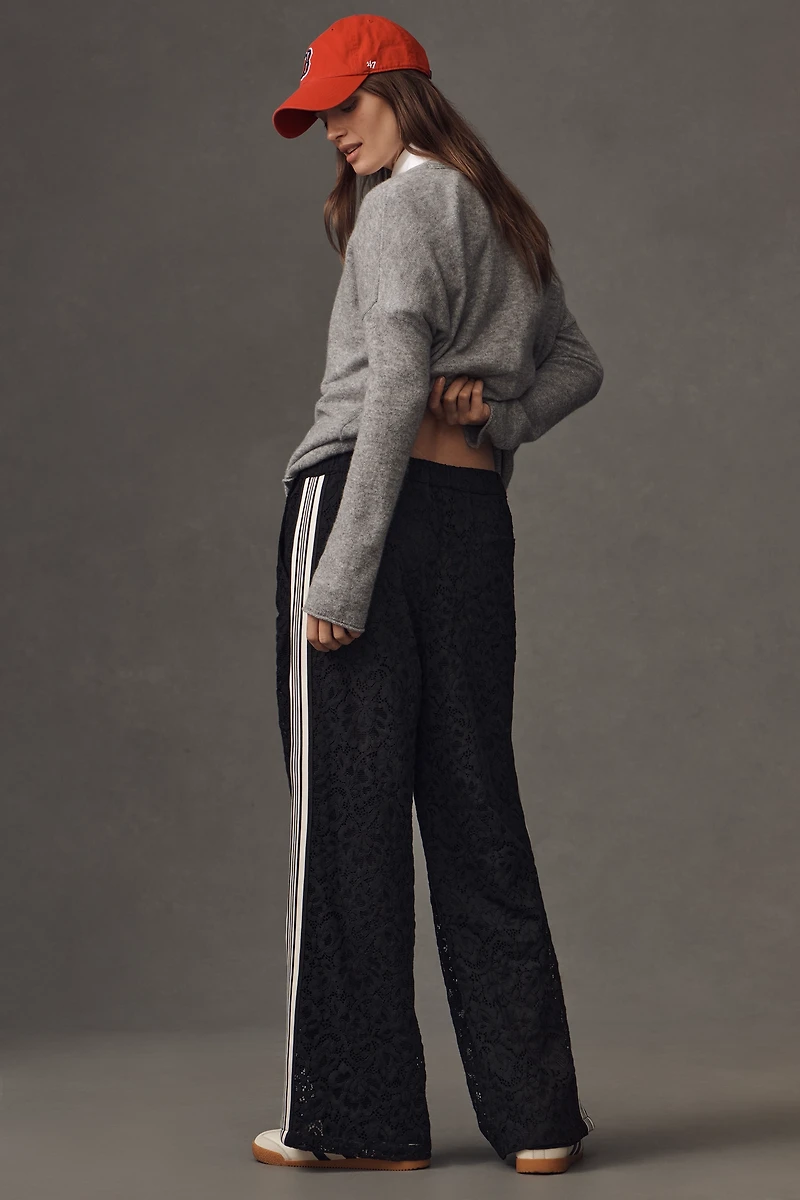 The Brooklin Lace Pull-On Track Pants by Maeve