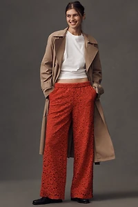 The Brooklin Lace Pull-On Track Pants by Maeve