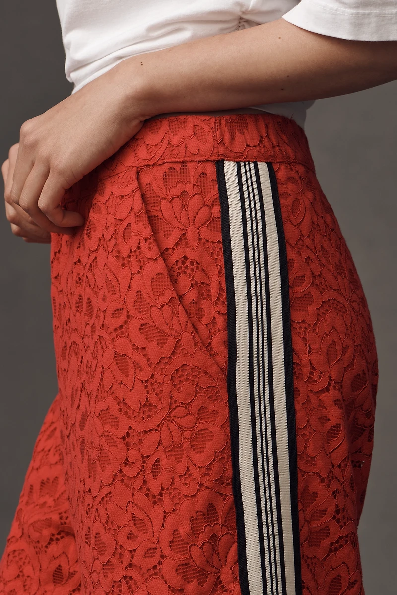 The Brooklin Lace Pull-On Track Pants by Maeve
