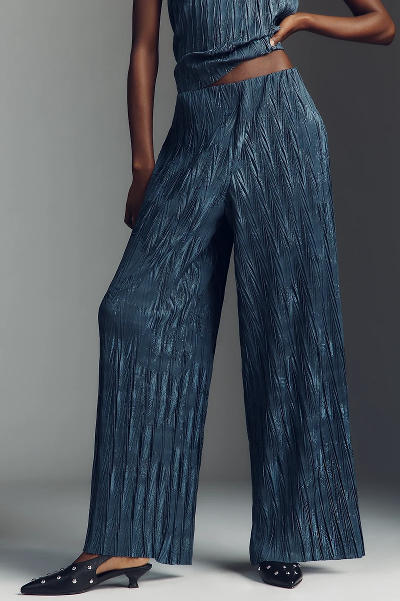 Maeve Textured Knit Pull-On Pants