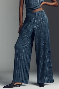 Maeve Textured Knit Pull-On Pants