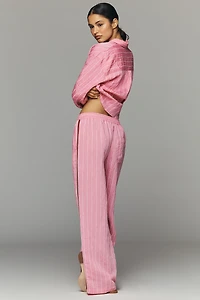 Brooklin Tie-Front Printed Pull-On Pants by Maeve