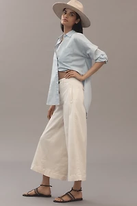 Maeve Ultra-Wide-Leg A-Line Chino Pants